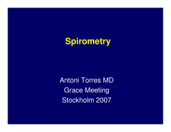 Spirometry principles