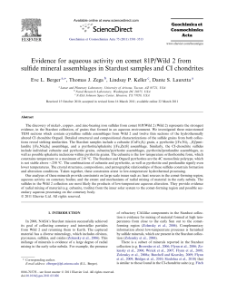 Evidence for aqueous activity on comet 81P/Wild