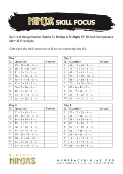 Subtract Using Number Bonds To Bridge A Multiple Of 10 And