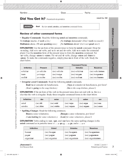 7 Review of other command forms