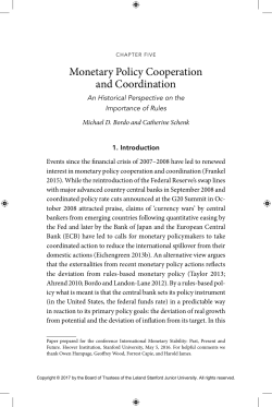 Monetary Policy Cooperation and Coordination