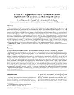 Review. Use of psychrometers in field measurements of plant