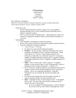 Chemistry Lesson Plans #08