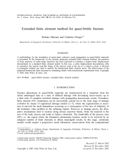 Extended finite element method for quasi-brittle fracture
