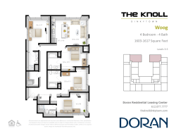 4 Bedroom - 4 Bath 1603-1617 Square Feet