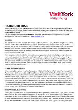 The Richard III Walk.