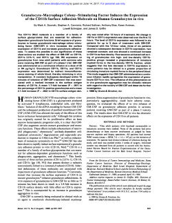 Granulocyte-Macrophage Colony-Stimulating Factor