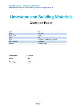 Limestone and Building Materials
