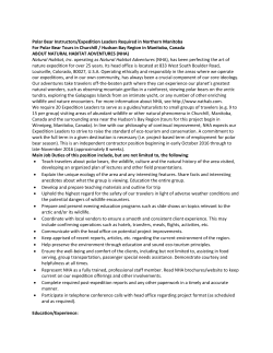 Polar Bear Instructors/Expedition Leaders Required