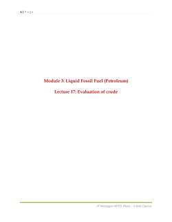 Lecture 17: Evaluation of crude
