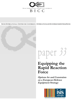 Equipping the Rapid Reaction Force