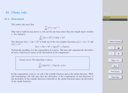 21. Chain rule