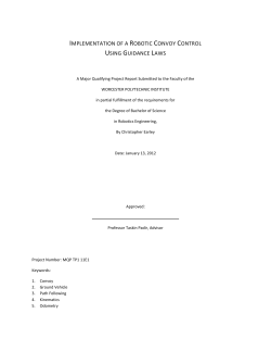 implementation of a robotic convoy control