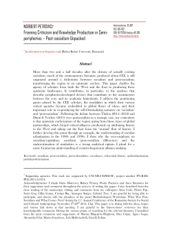 this PDF file - East European Journal of Society and Politics