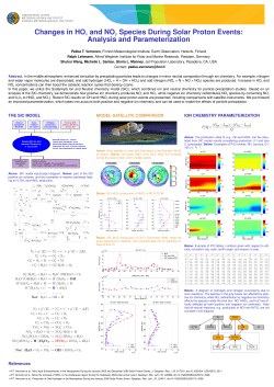 Changes in HOx and NOy Species During Solar Proton