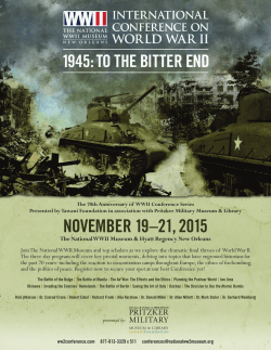 november 19&ndash;21, 2015 - The National WWII Museum