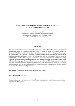 "Sticky-price monetary model of exchange rate: A Cointegration