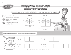 Multiply Two- to Four-Digit Numbers by Two Digits