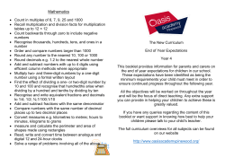 Mathematics &bull; Count in multiples of 6, 7, 9, 25 and 1000 &bull; Recall