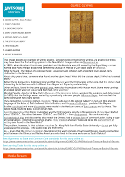olmec glyphs - Awesome Stories