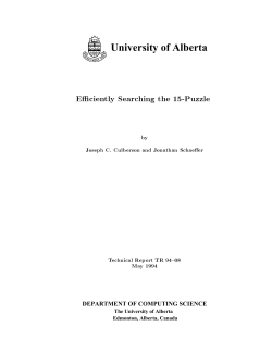 Efficiently Searching the 15