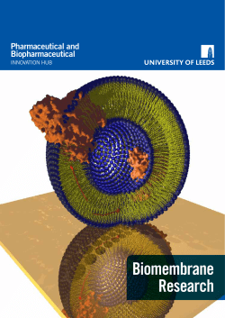 Biomembrane Research - School of Chemistry, University of Leeds