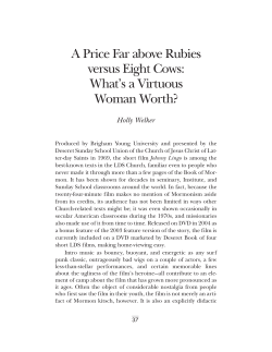 A Price Far above Rubies versus Eight Cows: What`s a Virtuous
