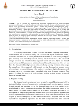 digital technologies in textile art