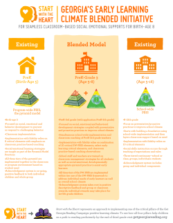georgia`s early learning climate blended initiative
