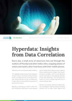 Hyperdata: Insights from Data Correlation