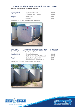 ENC10-1 &ndash; Single Concrete Tank Ten (10) Person ENC10
