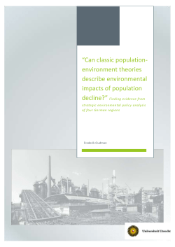 Environmental consequences of Population decline