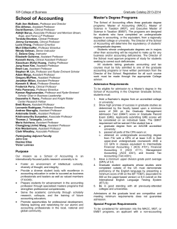 School of Accounting