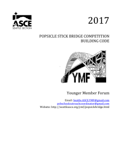 POPSICLE STICK POPSICLE STICK BRIDGE COMPETITION