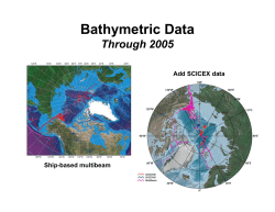 Bathymetric Data Through 2005