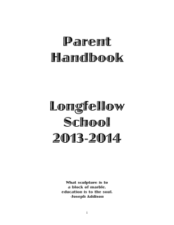 Parent Handbook 2013-14 v2 - Longfellow Elementary School