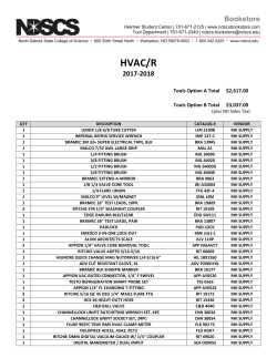 HVAC_R - NDSCS Bookstore