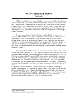 Native American Studies