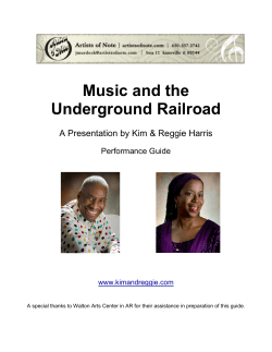 Music and the Underground Railroad