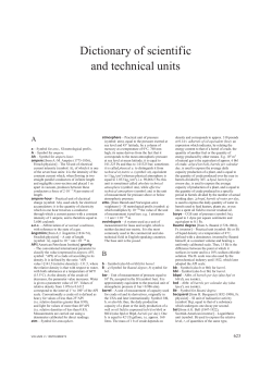 Dictionary of scientific and technical units