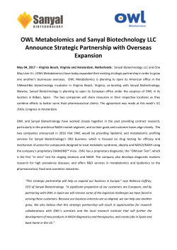 file - OWL metabolomics