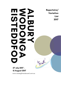 downloaded here - Albury Wodonga Eisteddfod