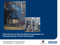 Nachrüstung von SO3-Konditionierungsanlagen zur Verbesserung
