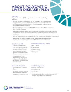 About polycystic liver disease (PLD)