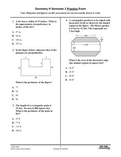 Geometry H, S2 Practice - Green Valley High School