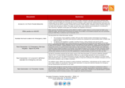 Document Summary - European Emergency Number Association