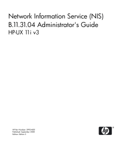 NIS - HPE Support Center