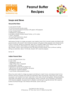 Peanut Butter Recipes - Food Bank For New York City
