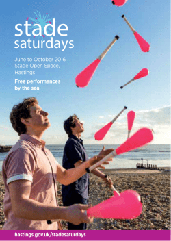 Stade Saturdays 2016 - Hastings Borough Council