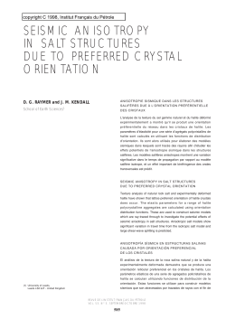 seismic anisotropy in salt structures due to preferred crystal orientation